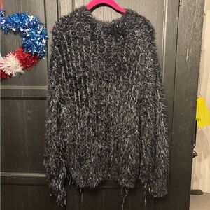 POL Fuzzy Charcoal Sweater boutique